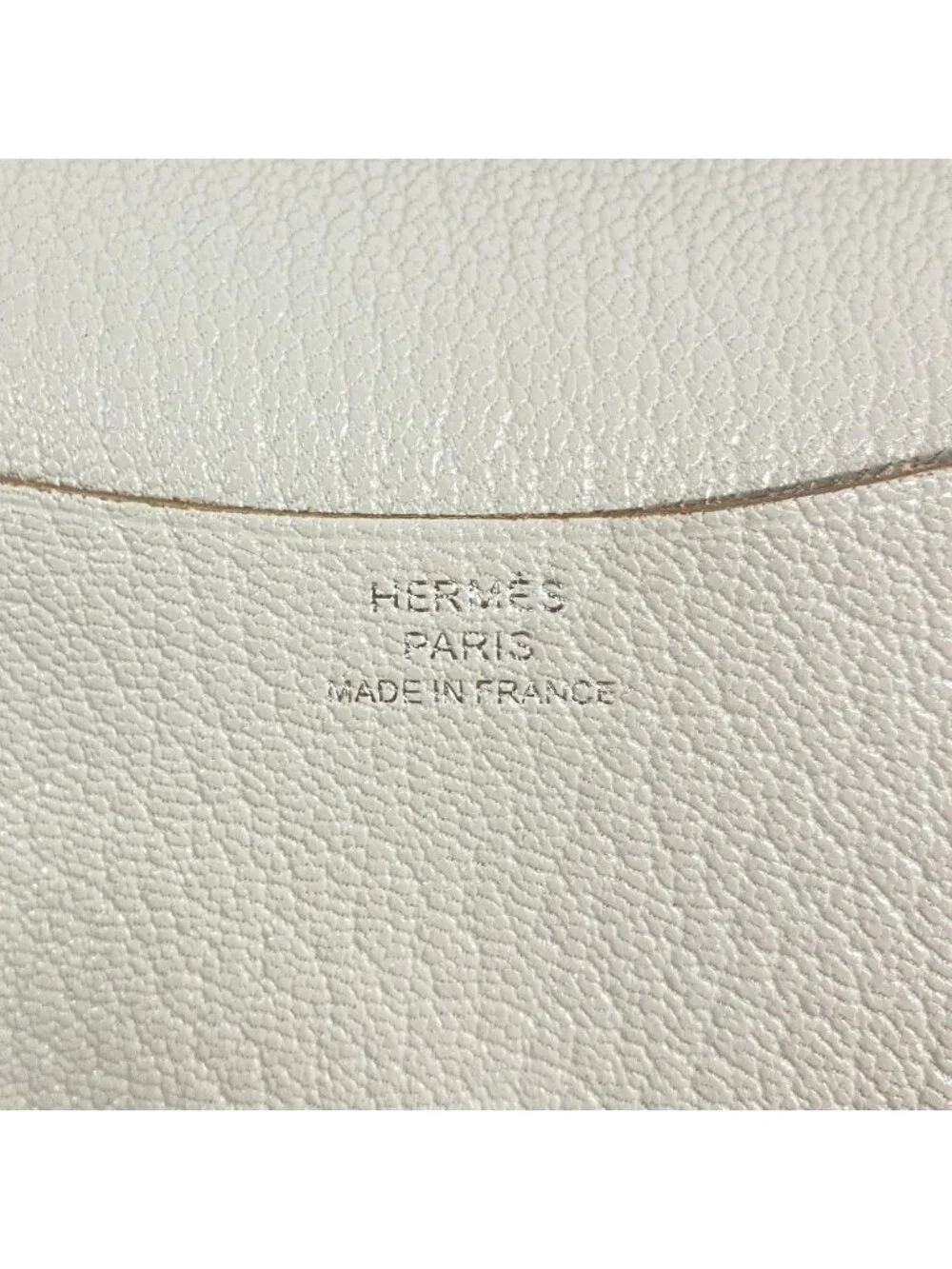 Hermes Notebook Cover Agenda Mini Chevre Mysore Beton Silver